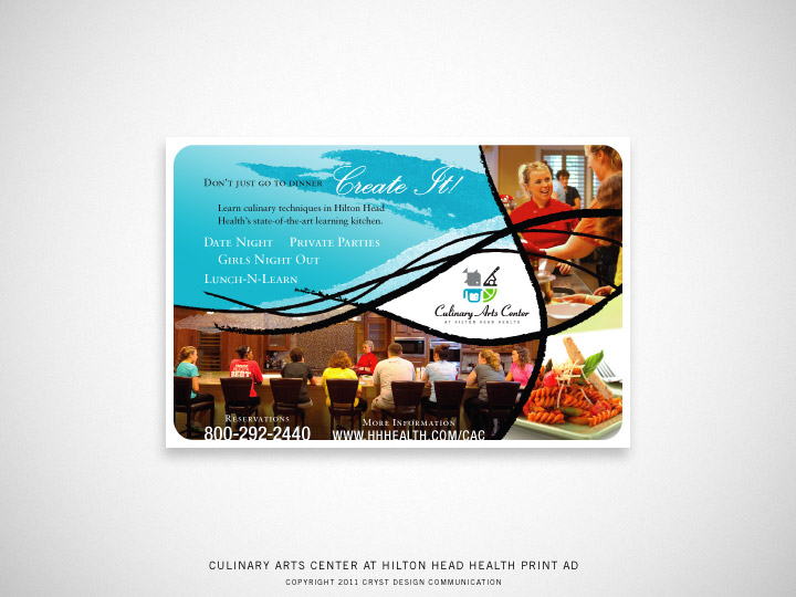 Culinary Arts Center at Hilton Head Health Print Advertisement