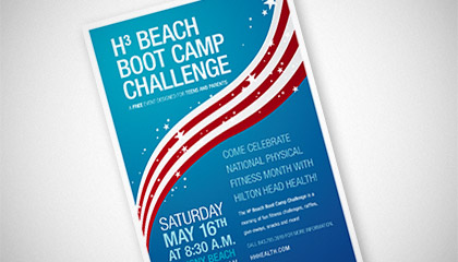 Hilton Head Health National Physical Fitness Month Poster