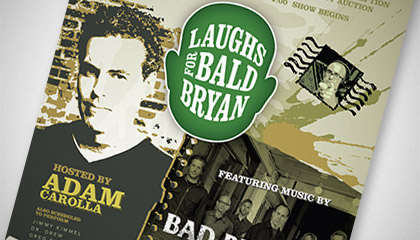 Laughs for Bald Bryan : Poster and Flyer